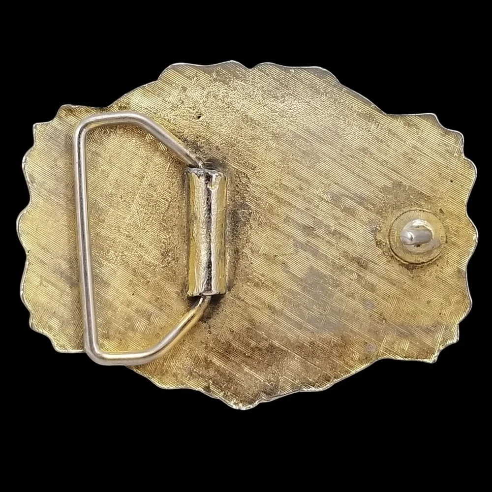 Vintage‎ Western Racing Wheels Belt Buckle Retro Car Racing Collectible Gift